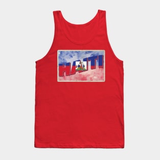 Haiti Vintage style retro souvenir Tank Top